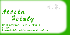 attila helmly business card